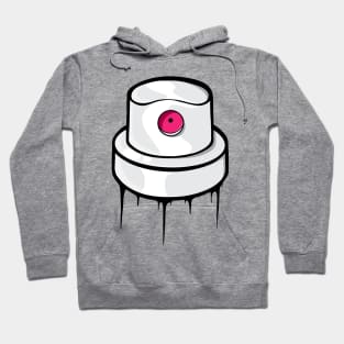 Pink Dot Spraycan Fat Cap Hoodie